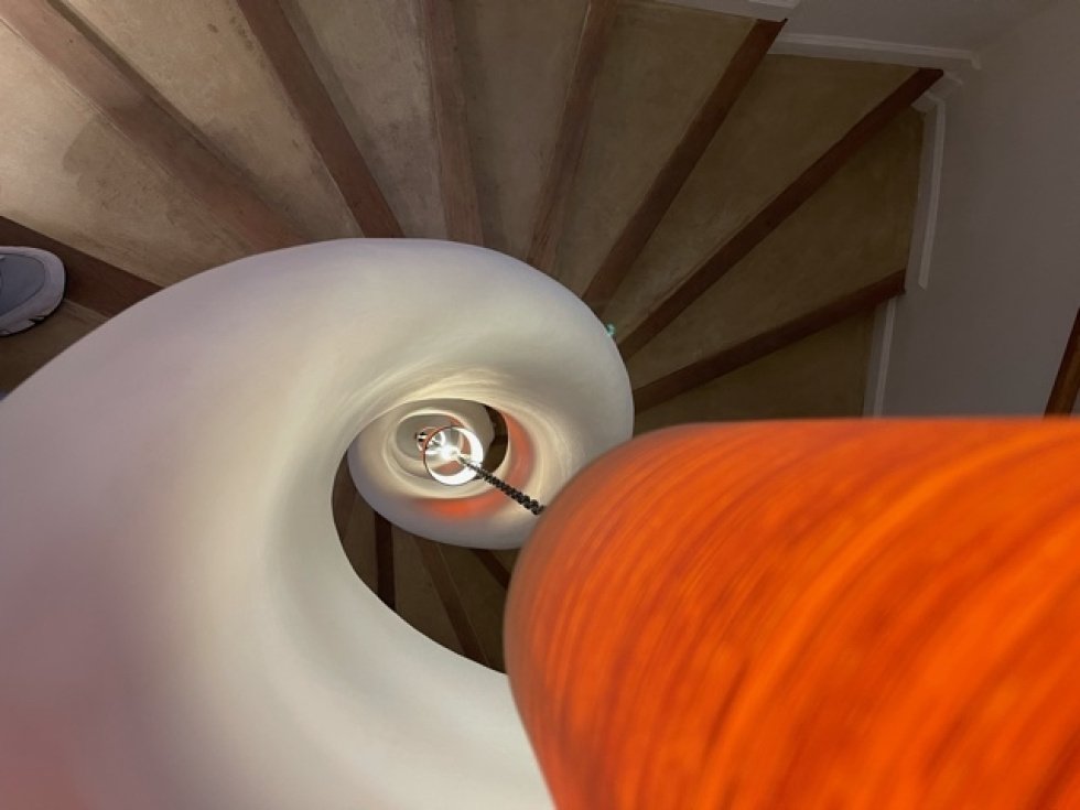 Escalier hélicoïdal sculptural